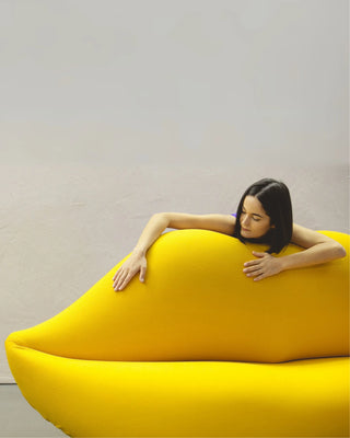 Gufram Bocca Unlimited sofa with upholstery in bouclé wool - Buy now on ShopDecor - Discover the best products by GUFRAM design