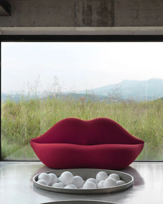 Gufram Bocca Unlimited sofa with upholstery in bouclé wool - Buy now on ShopDecor - Discover the best products by GUFRAM design