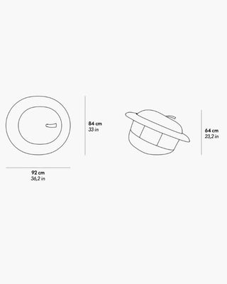 Gufram MAgriTTA seat in polyurethane upholstered with bouclé wool - Buy now on ShopDecor - Discover the best products by GUFRAM design