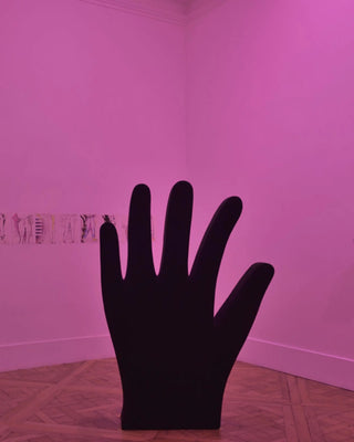 Gufram Mano domestic sculpture and seat upholstered with velvet - Buy now on ShopDecor - Discover the best products by GUFRAM design