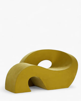 Gufram Sess seat in polyurethane upholstered with fabric Yellow - Buy now on ShopDecor - Discover the best products by GUFRAM design