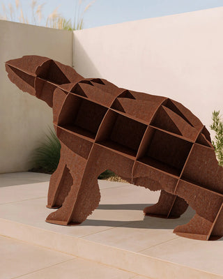 Ibride Joe bear bookcase corten steel - Buy now on ShopDecor - Discover the best products by IBRIDE design