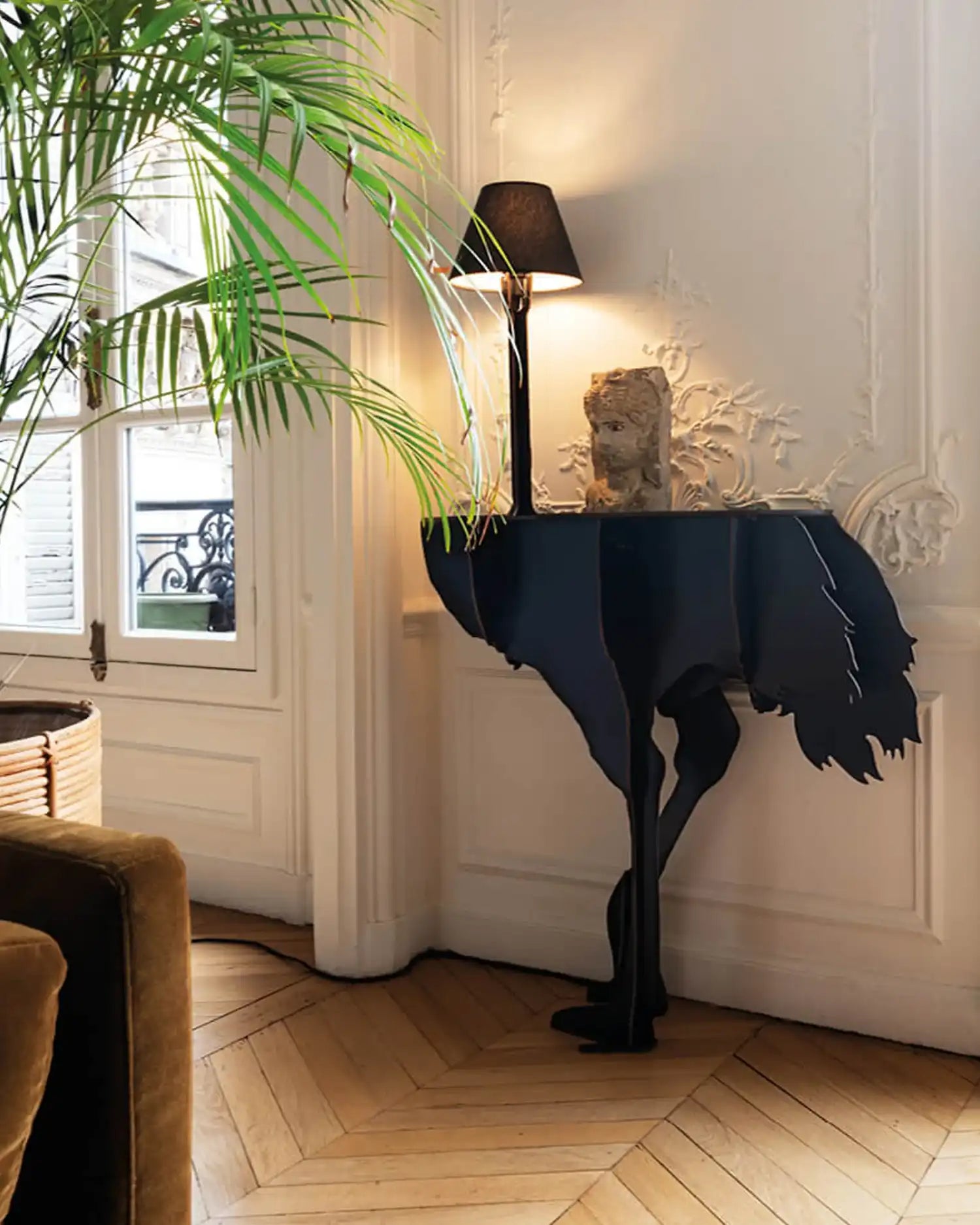 Ibride Mobilier de Compagnie Diva Lucia wall console with lamp Ibride Mobilier de Compagnie Diva Lucia wall console with lamp