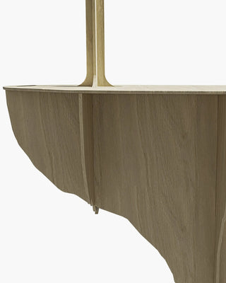 Ibride Mobilier de Compagnie Diva Lucia ostrich wall console in oak wood with light - Buy now on ShopDecor - Discover the best products by IBRIDE design