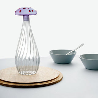 Ichendorf Alice bottle purple mushroom with red dots by Alessandra Baldereschi - Buy now on ShopDecor - Discover the best products by ICHENDORF design