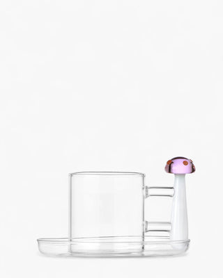 Ichendorf Alice coffee cup mushroom with saucer Ichendorf Mushroom Pink - Buy now on ShopDecor - Discover the best products by ICHENDORF design