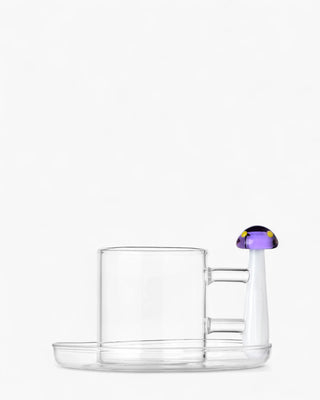 Ichendorf Alice coffee cup mushroom with saucer Ichendorf Mushroom Purple - Buy now on ShopDecor - Discover the best products by ICHENDORF design