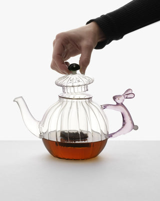 Ichendorf Alice teapot pink rabbit & green mushroom - Buy now on ShopDecor - Discover the best products by ICHENDORF design