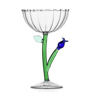 Ichendorf Botanica optical champagne bowl flower Ichendorf Blue Flower - Buy now on ShopDecor - Discover the best products by ICHENDORF design