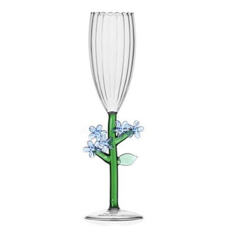 Ichendorf Botanica optical flute light blue flower by Alessandra Baldereschi - Buy now on ShopDecor - Discover the best products by ICHENDORF design