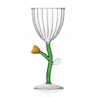 Ichendorf Botanica optical stemmed glass flower Ichendorf Amber Flower - Buy now on ShopDecor - Discover the best products by ICHENDORF design