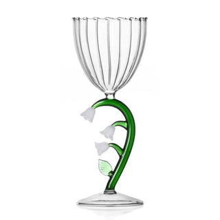 Ichendorf Botanica optical stemmed glass flower Ichendorf White Flower - Buy now on ShopDecor - Discover the best products by ICHENDORF design