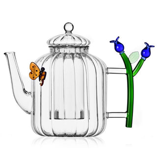 Ichendorf Botanica optical teapot Ichendorf Blue Flower - Buy now on ShopDecor - Discover the best products by ICHENDORF design