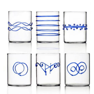 Ichendorf Decò set 6 water glasses assorted Blue - Buy now on ShopDecor - Discover the best products by ICHENDORF design