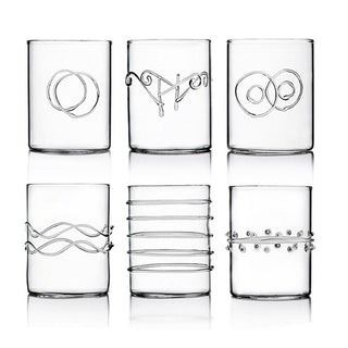 Ichendorf Decò set 6 water glasses assorted Transparent - Buy now on ShopDecor - Discover the best products by ICHENDORF design