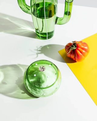 Ichendorf Desert Plants box green cactus with pink flower - Buy now on ShopDecor - Discover the best products by ICHENDORF design