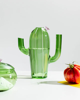 Ichendorf Desert Plants jug green cactus with pink flower - Buy now on ShopDecor - Discover the best products by ICHENDORF design