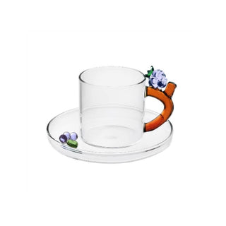 Ichendorf Fruits & Flowers coffee/tea cup with saucer Ichendorf Blackberry Coffee - Buy now on ShopDecor - Discover the best products by ICHENDORF design