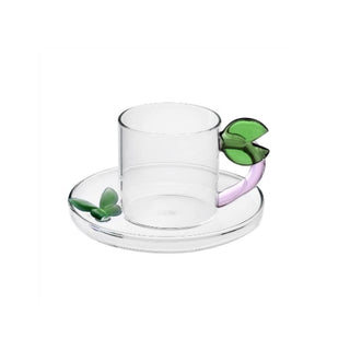 Ichendorf Fruits & Flowers coffee/tea cup with saucer Ichendorf Leaf Coffee - Buy now on ShopDecor - Discover the best products by ICHENDORF design