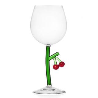 Ichendorf Fruits & Flowers stemmed glass Ichendorf Cherries - Buy now on ShopDecor - Discover the best products by ICHENDORF design