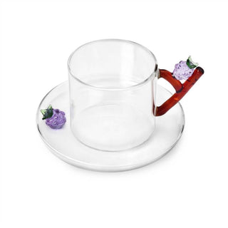 Ichendorf Fruits & Flowers coffee/tea cup with saucer Ichendorf Blackberry Tea - Buy now on ShopDecor - Discover the best products by ICHENDORF design