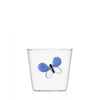 Ichendorf Garden Picnic tumbler blue butterfly by Alessandra Baldereschi - Buy now on ShopDecor - Discover the best products by ICHENDORF design