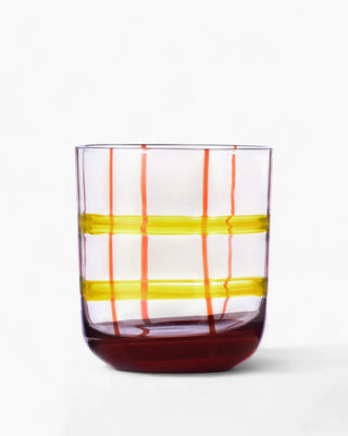 Ichendorf Gesti tumbler "Righe" Yellow-Burgundy - Buy now on ShopDecor - Discover the best products by ICHENDORF design