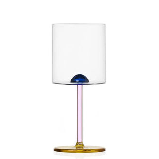 Ichendorf Luna goblet with coloured dot Blue - Buy now on ShopDecor - Discover the best products by ICHENDORF design