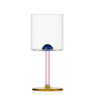 Ichendorf Luna goblet with coloured dot Blue - Buy now on ShopDecor - Discover the best products by ICHENDORF design