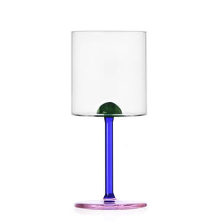 Ichendorf Luna goblet with coloured dot by Ichendorf Design Green - Buy now on ShopDecor - Discover the best products by ICHENDORF design