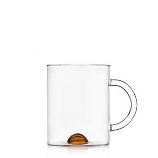 Ichendorf Luna mug with coloured dot Amber - Buy now on ShopDecor - Discover the best products by ICHENDORF design