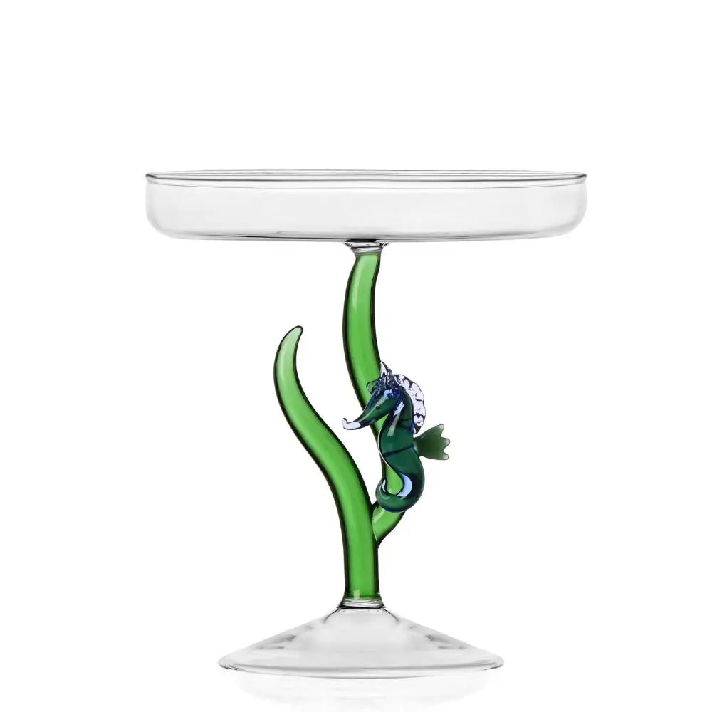 Ichendorf Marine Garden cake stand seahorse blue by Baldereschi