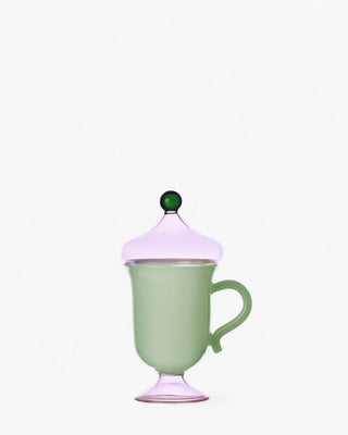 Ichendorf Sogni d'Oriente mug with lid Ichendorf Green Pink - Buy now on ShopDecor - Discover the best products by ICHENDORF design