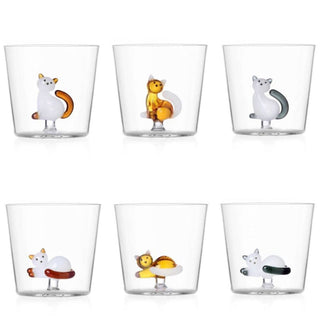 Ichendorf Tabby Cat set 6 tumbler mix by Alessandra Baldereschi - Buy now on ShopDecor - Discover the best products by ICHENDORF design