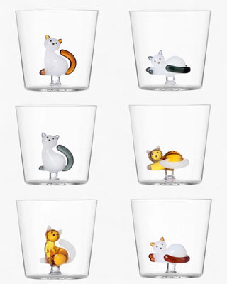 Ichendorf Tabby Cat set 6 tumbler mix - Buy now on ShopDecor - Discover the best products by ICHENDORF design