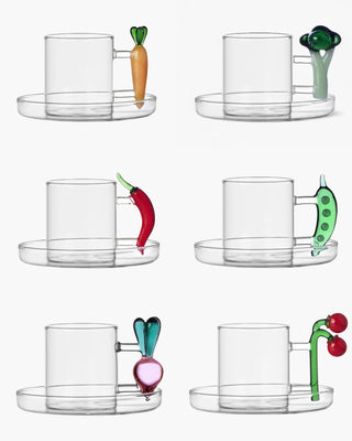 Ichendorf Vegetables set 6 coffee cups mix - Buy now on ShopDecor - Discover the best products by ICHENDORF design