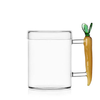 Ichendorf Vegetables mug with lid Ichendorf Carrot - Buy now on ShopDecor - Discover the best products by ICHENDORF design