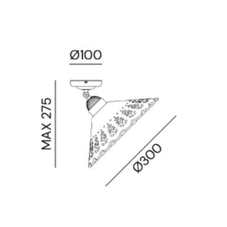 Il Fanale Fior Di Pizzo Plafoniera Grande Con Snodo ceiling lamp - Buy now on ShopDecor - Discover the best products by IL FANALE design