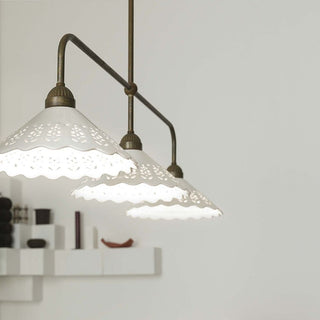 Il Fanale Fior Di Pizzo Lampadario 3 Luci pendant lamp - Ceramic - Buy now on ShopDecor - Discover the best products by IL FANALE design