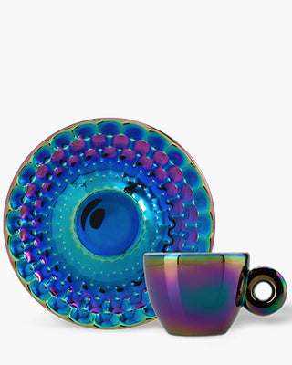 Illy Art Collection John Armleder set 4 espresso coffee cups