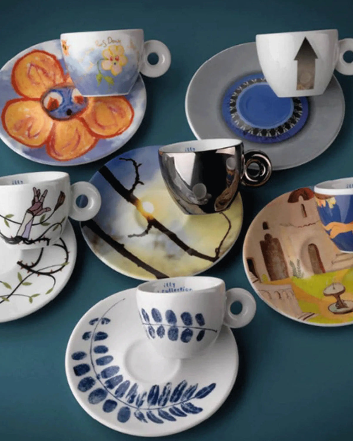 Illy Art Collection Biennale 2022 set 6 espresso coffee cups Illy Art Collection Biennale 2022 set 6 espresso coffee cups