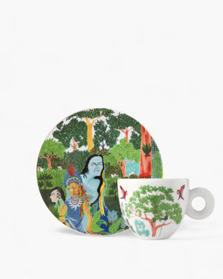 Illy Art Collection Biennale 2024 set 2 cappuccino cups - Rember & Yahuarcani Aycoobo - Buy now on ShopDecor - Discover the best products by ILLY design
