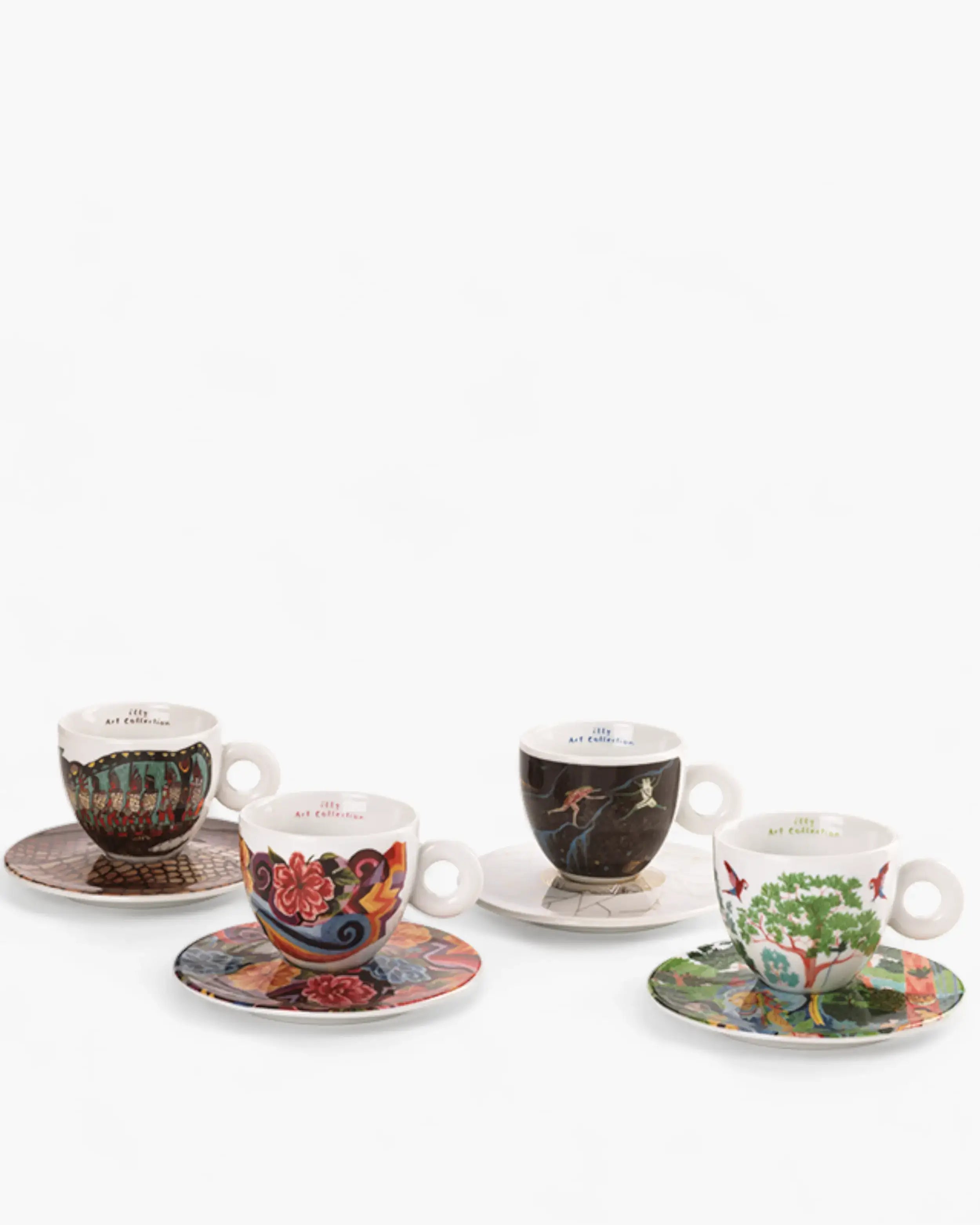 Illy Art Collection Biennale 2024 set 4 cappuccino cups Illy Art Collection Biennale 2024 set 4 cappuccino cups