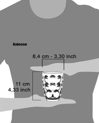 Italesse Bolle Beach Tumbler-Set 6 cc. 350 aus klarem Polycarbonat