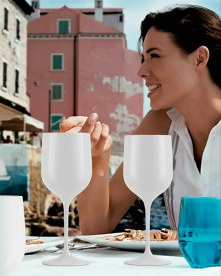 Italesse Moonlight Beach set 6 verres à vin à pied cc. 410 polycarbonate