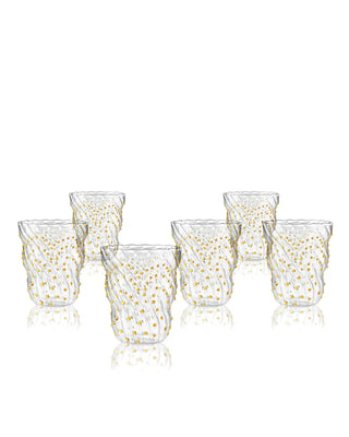 Italesse Juego de 6 vasos Pua Tumbler de 370 cc en vidrio transparente