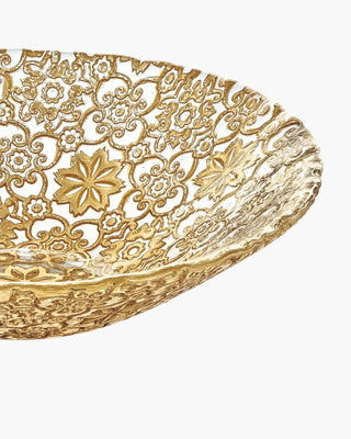 Ivv Arabesque glass bowl with gold leaf decoration - Buy now on ShopDecor - Discover the best products by IVV design