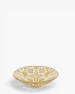 Ivv Arabesque glass bowl with gold leaf decoration ø 25 cm - Buy now on ShopDecor - Discover the best products by IVV design