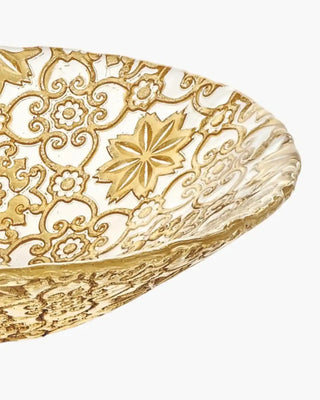 Ivv Arabesque glass bowl with gold leaf decoration - Buy now on ShopDecor - Discover the best products by IVV design