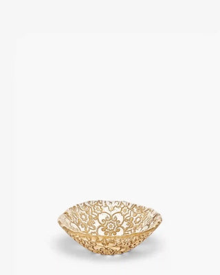 Ivv Arabesque glass bowl with gold leaf decoration ø 16 cm - Buy now on ShopDecor - Discover the best products by IVV design